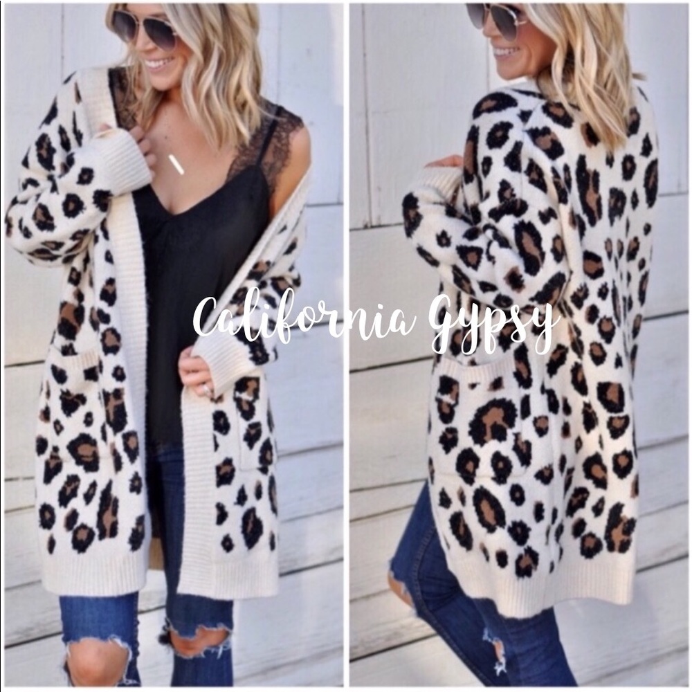 LAST ONE🎉Leopard Knit Cardigan